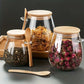 Versatile Glass Storage Jar with Spoon & Lid