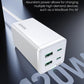 KOVOL 120W USB-C Charger,GaN III & PI Chip,45W PPS for Galaxy,100W PD Charger for Laptops,4-in-1 Multiport Desktop Charging Station for MacBook Pro/Air, Laptop,iPad, iPhone 14, Galaxy S22 (White-2C2A)