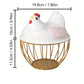 Ceramic Chicken Egg Basket