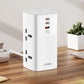 LDNIO 2USB-C+USB-A 2500W Tower Extension Power Socket+70W Super Fast Charging Protection Power Socket For Phone Charger