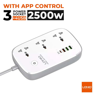 LDNIO SCW3451 Universal Plug Wifi Smart Power Strip with USB Extension Socket App Control 4 USB 3 AC Outlets