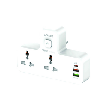 Ldnio SC2311 Universal 2 Port + 1PD + 1 QC 3.0 + 1 USB Power Socket + Night-Lamp EU Plug