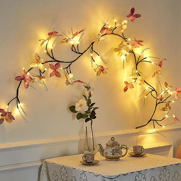 1pc Butterfly Branch LED Wall Light, 129.84cm 30 LEDs